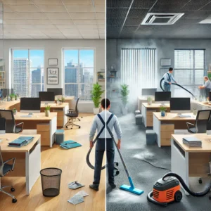 difference between regular office cleaning 