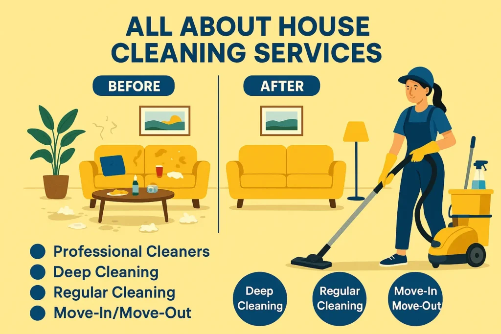All about house cleaning services