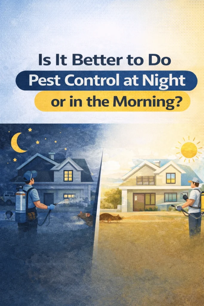 Better to Do Pest Control at Night or in the Morning