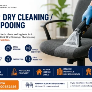 chair dry cleaning/shampooing