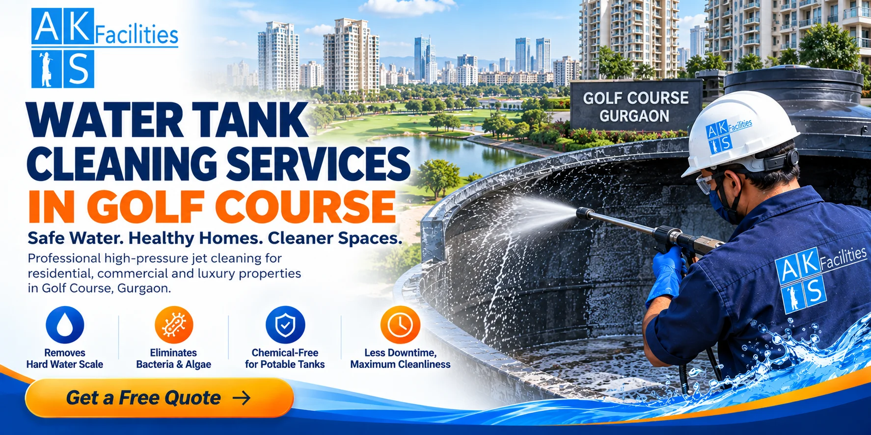 Professional Water Tank Cleaning Services in Golf Course Road Gurgaon
