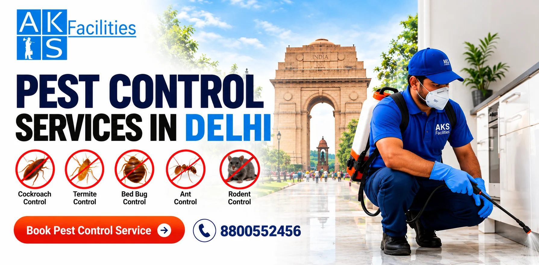 Delhi Pest Control Experts - AKS Facilities