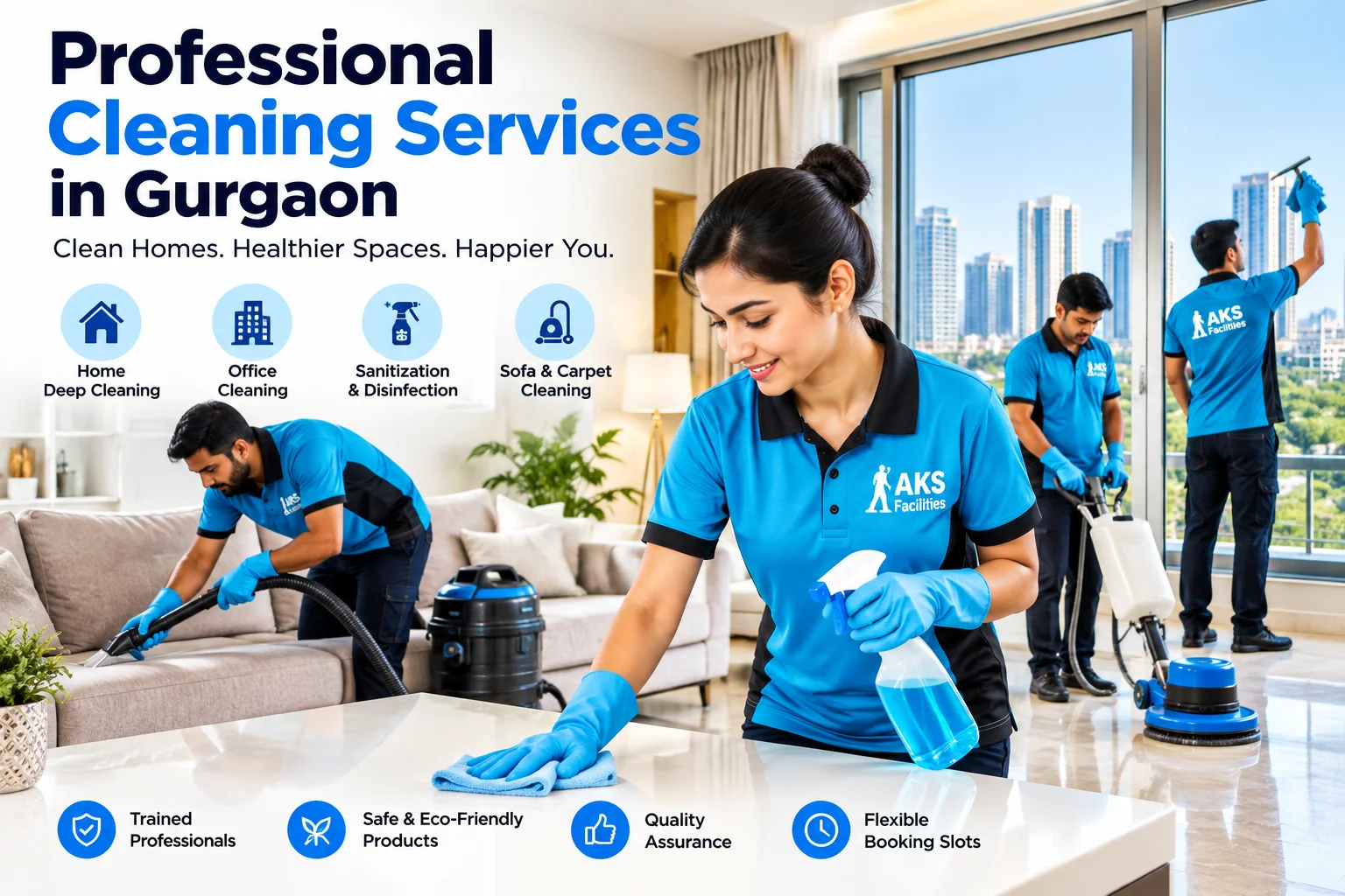 Professional Cleaning Services in Gurgaon by AKS Facilities